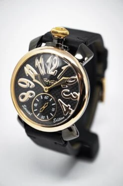 GaGà Milano Watch Manuale 48MM Special Edition Black PVD -Clock More Than Watches gaga milano mens manuale 48mm watch special edition black pvd 993610