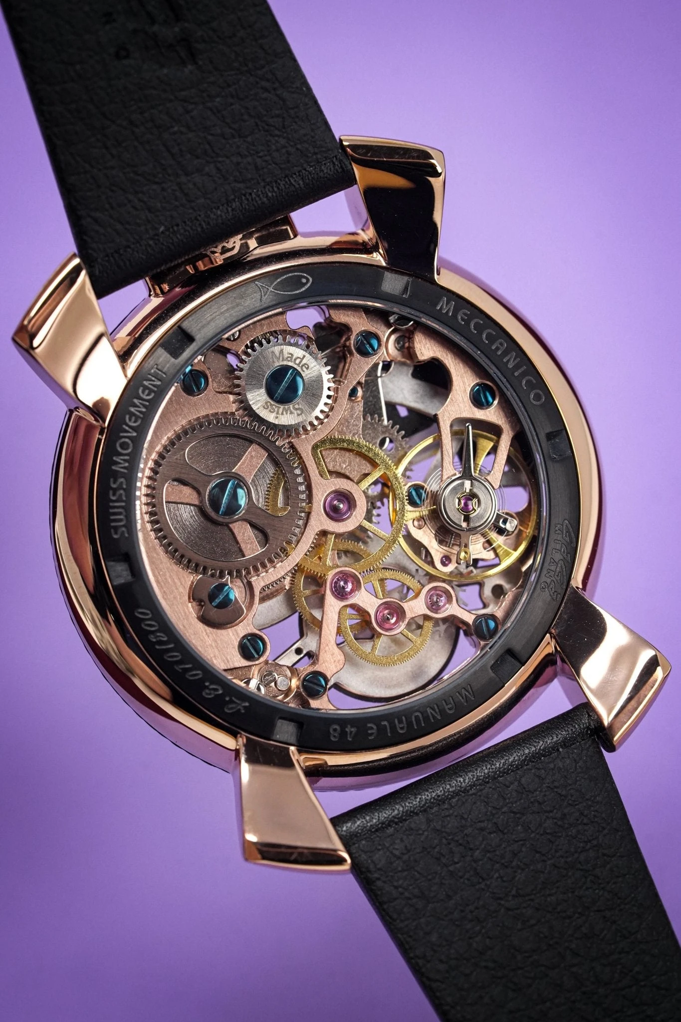 Gaga Milano Watch Neymar Jr. Skeleton Rose Gold Carbon Limited Edition 4 Gaga Milano Watch Neymar Jr. Skeleton Rose Gold Carbon Limited Edition - Image 2