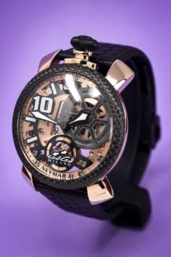 Gaga Milano Watch Neymar Jr. Skeleton Rose Gold Carbon Limited Edition 33 Gaga Milano Watch Neymar Jr. Skeleton Rose Gold Carbon Limited Edition -Clock More Than Watches gaga milano neymar jr skeleton rose gold limited edition 354842