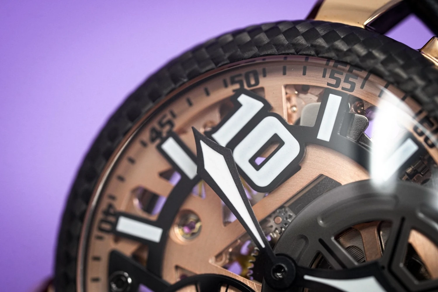 Gaga Milano Watch Neymar Jr. Skeleton Rose Gold Carbon Limited Edition 17 Gaga Milano Watch Neymar Jr. Skeleton Rose Gold Carbon Limited Edition - Image 15