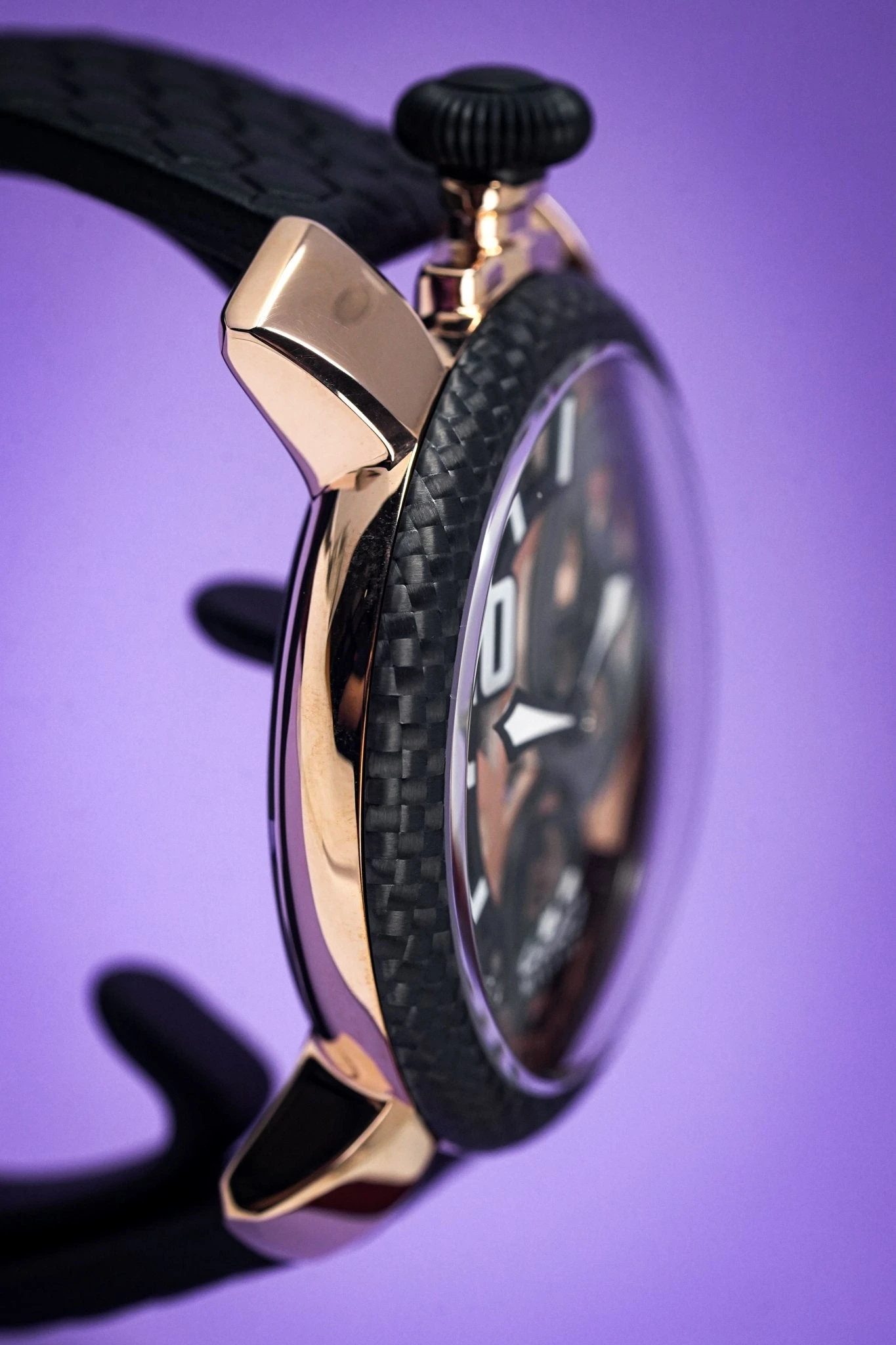 Gaga Milano Watch Neymar Jr. Skeleton Rose Gold Carbon Limited Edition 6 Gaga Milano Watch Neymar Jr. Skeleton Rose Gold Carbon Limited Edition - Image 4