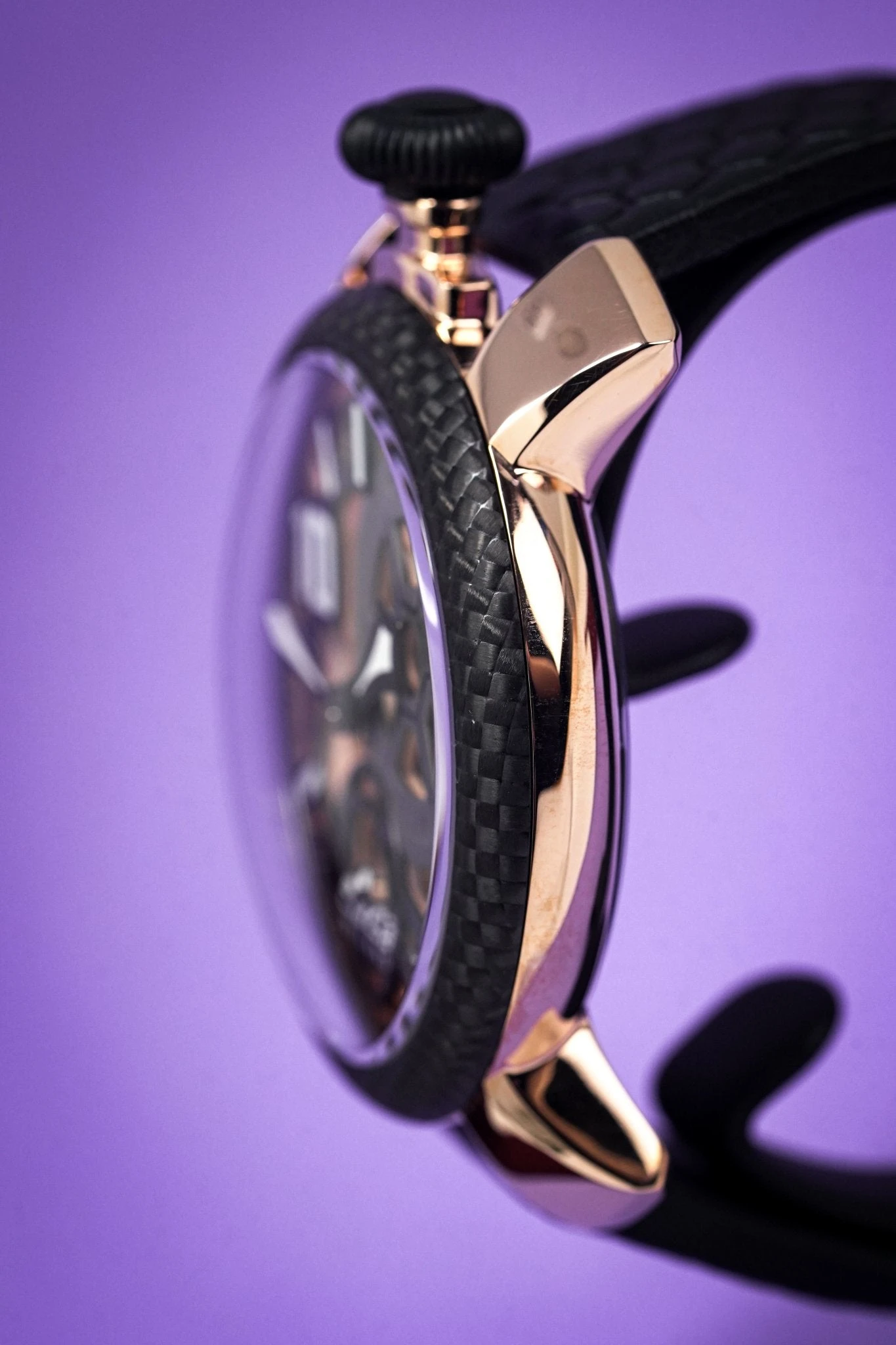 Gaga Milano Watch Neymar Jr. Skeleton Rose Gold Carbon Limited Edition 5 Gaga Milano Watch Neymar Jr. Skeleton Rose Gold Carbon Limited Edition - Image 3