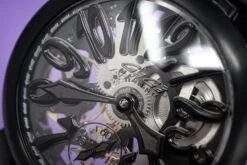 GaGà Milano Watch Skeleton 48MM Black -Clock More Than Watches gaga milano skeleton 48mm black 397531