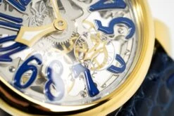 GaGà Milano Watch Skeleton 48MM Gold Blue -Clock More Than Watches gaga milano skeleton 48mm gold blue 368267