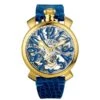 GaGà Milano Watch Skeleton 48MM Gold Blue -Clock More Than Watches gaga milano skeleton 48mm gold blue 639787