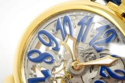 GaGà Milano Watch Skeleton 48MM Gold Blue -Clock More Than Watches gaga milano skeleton 48mm gold blue 647290