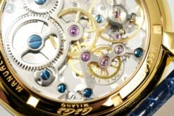 GaGà Milano Watch Skeleton 48MM Gold Blue -Clock More Than Watches gaga milano skeleton 48mm gold blue 770359