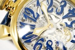 GaGà Milano Watch Skeleton 48MM Gold Blue -Clock More Than Watches gaga milano skeleton 48mm gold blue 835210