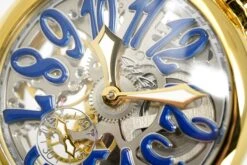 GaGà Milano Watch Skeleton 48MM Gold Blue -Clock More Than Watches gaga milano skeleton 48mm gold blue 930729