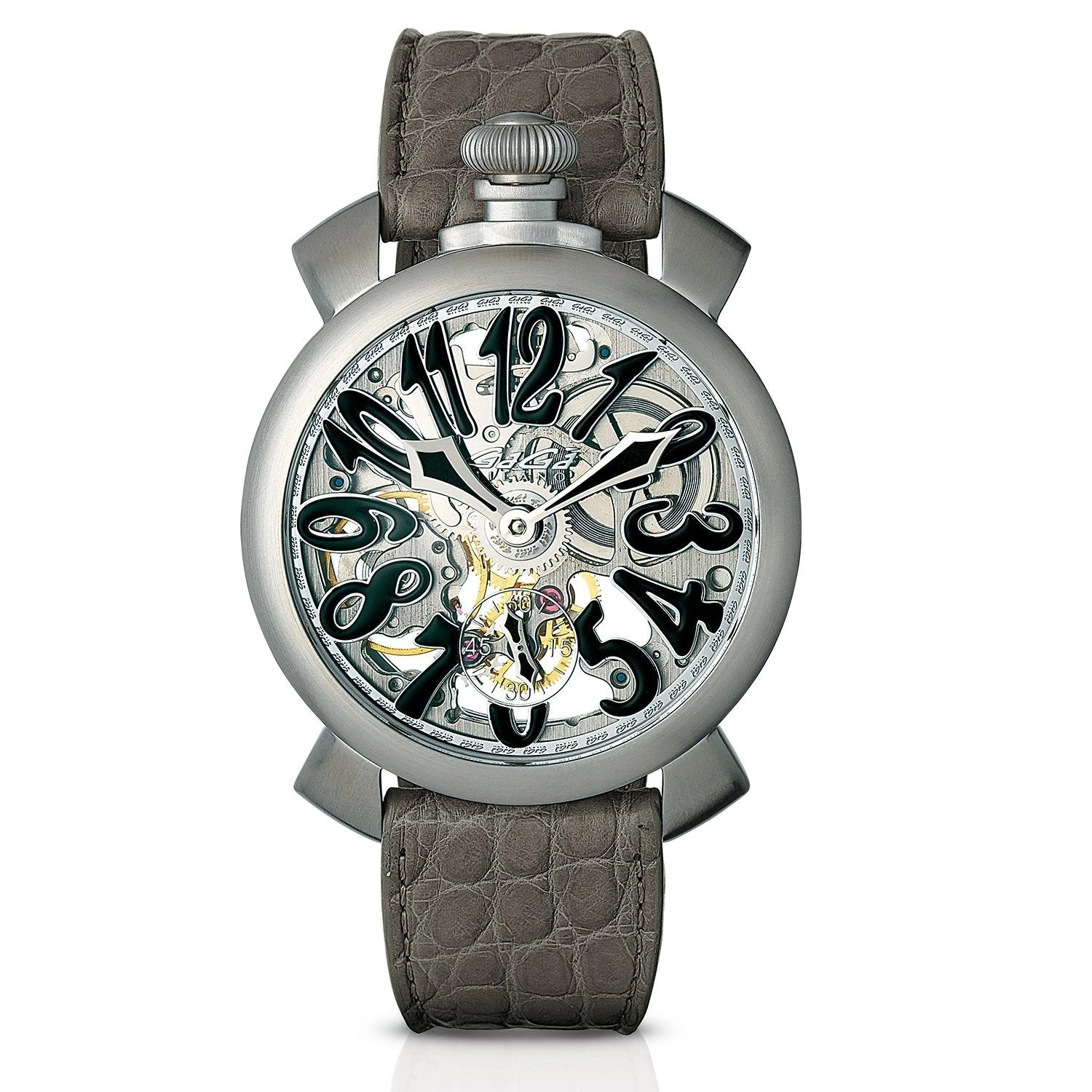 GaGà Milano Watch Skeleton 48MM Grey 3 GaGà Milano Watch Skeleton 48MM Grey