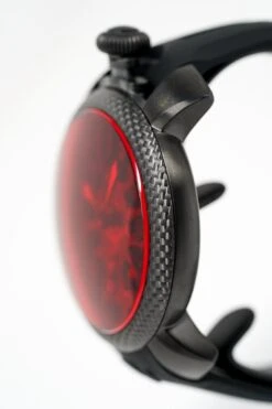 GaGà Milano Watch Skeleton 48MM Red Black Carbon -Clock More Than Watches gaga milano skeleton 48mm red black carbon 468938
