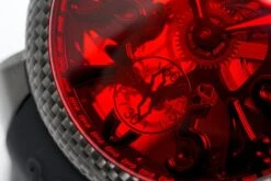 GaGà Milano Watch Skeleton 48MM Red Black Carbon -Clock More Than Watches gaga milano skeleton 48mm red black carbon 504432