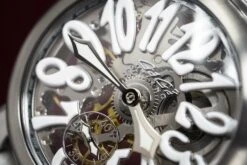 GaGà Milano Watch Skeleton 48MM Satin White -Clock More Than Watches gaga milano skeleton 48mm satin 472807