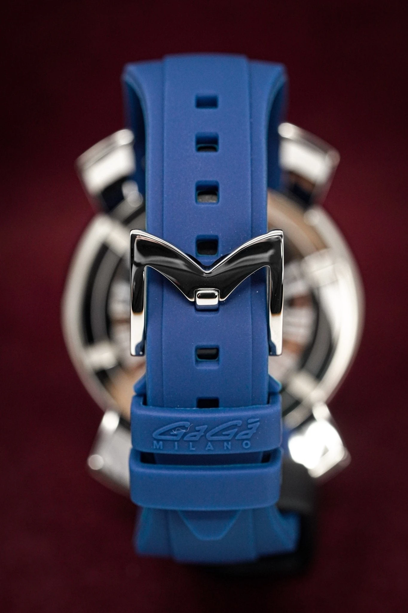 Gaga Milano Watch Slim 46 Bionic Skull Blue5080.BS02 7 Gaga Milano Watch Slim 46 Bionic Skull Blue5080.BS02 - Image 5