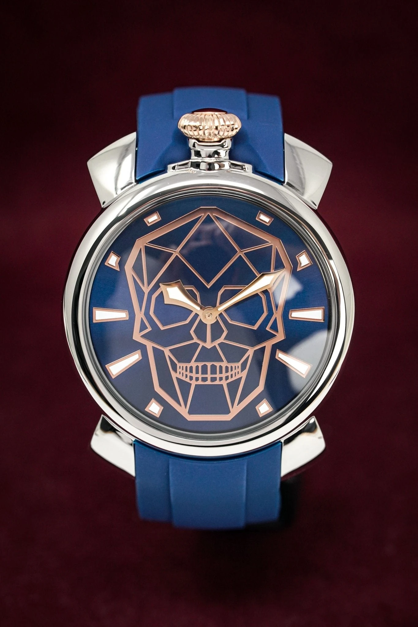 Gaga Milano Watch Slim 46 Bionic Skull Blue5080.BS02 8 Gaga Milano Watch Slim 46 Bionic Skull Blue5080.BS02 - Image 6