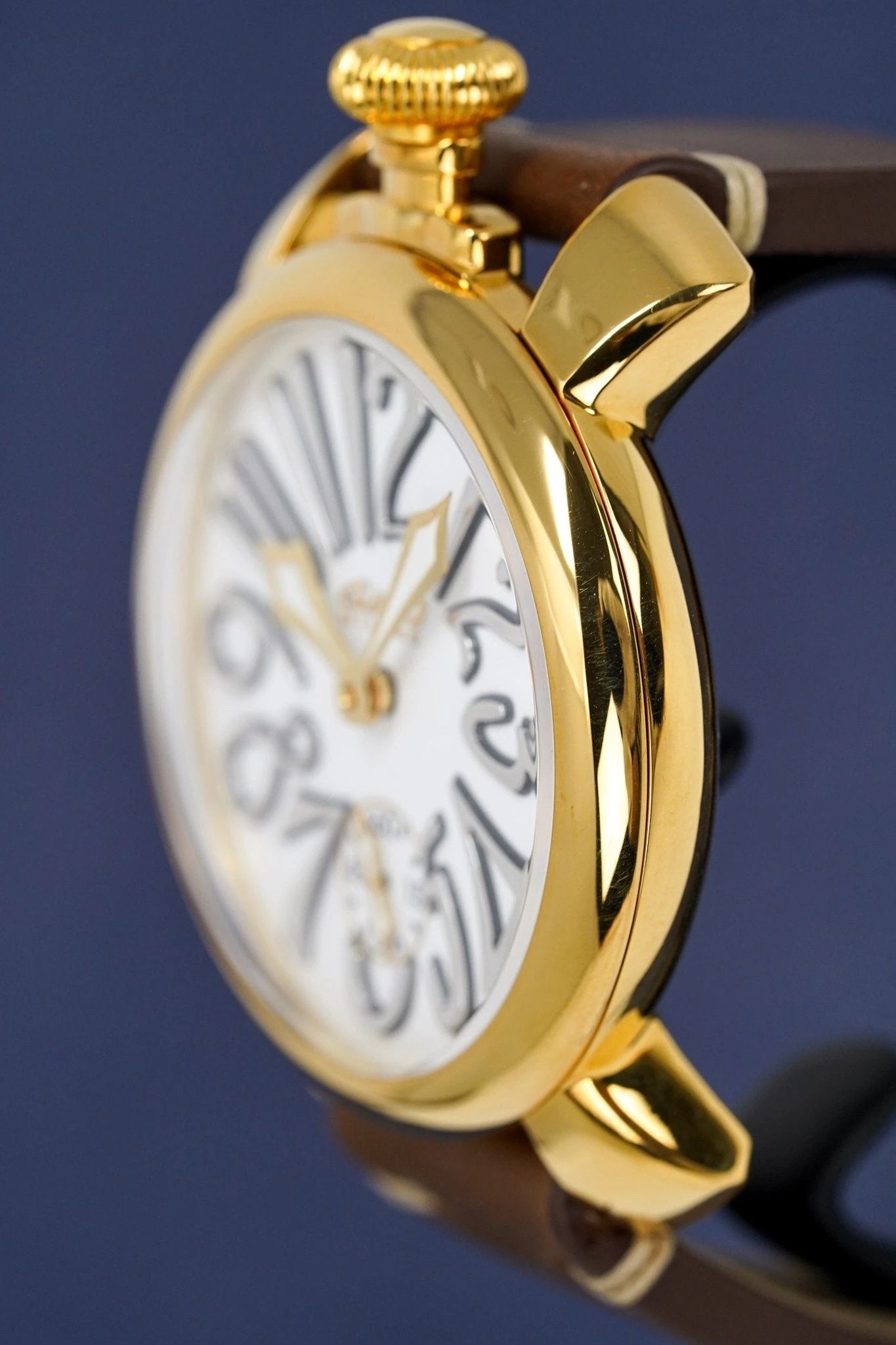Gagà Milano Watch Manuale 48mm Special Edition Gold Brown 7 Gagà Milano Watch Manuale 48mm Special Edition Gold Brown - Image 5