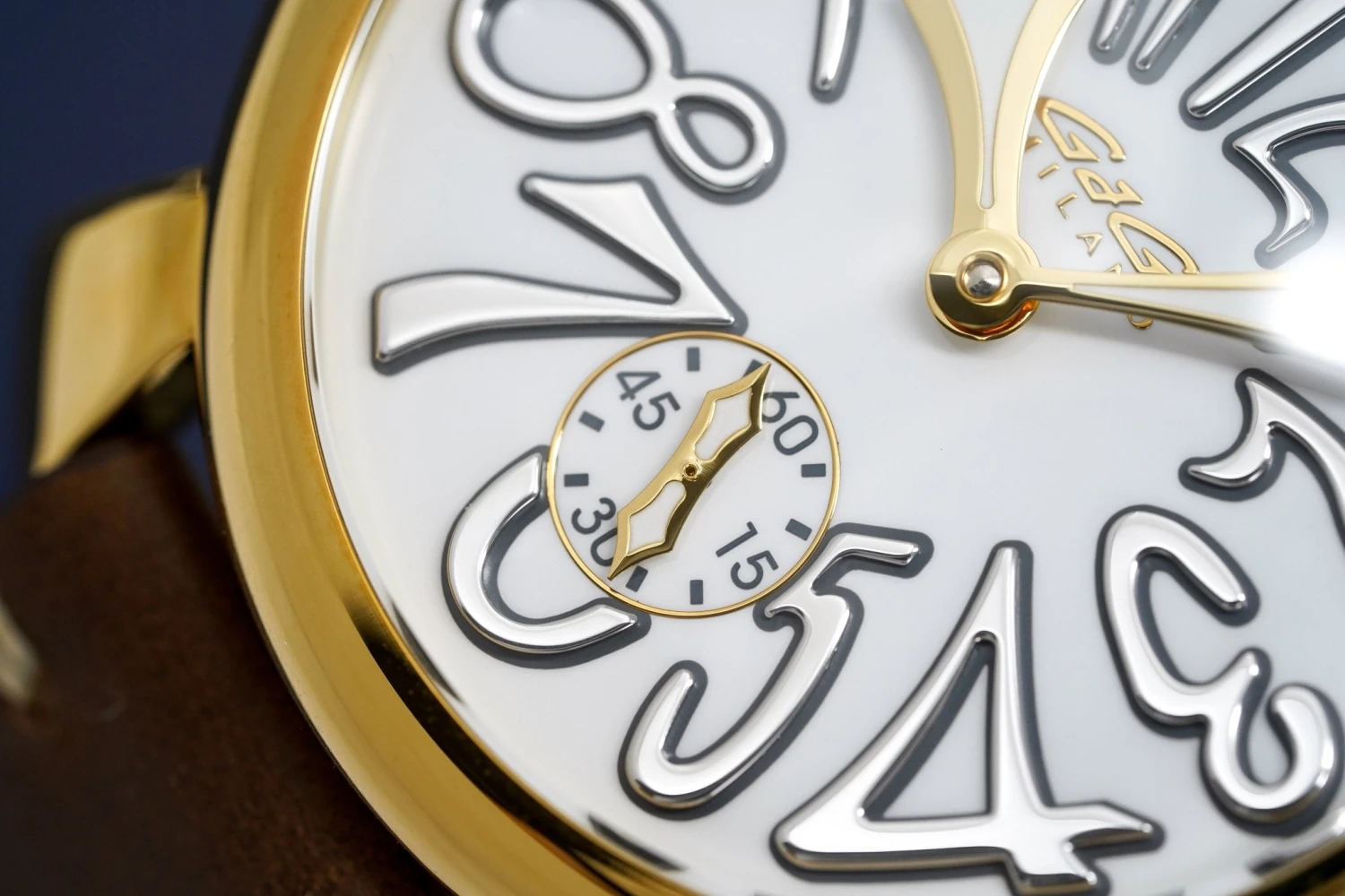 Gagà Milano Watch Manuale 48mm Special Edition Gold Brown 13 Gagà Milano Watch Manuale 48mm Special Edition Gold Brown - Image 11