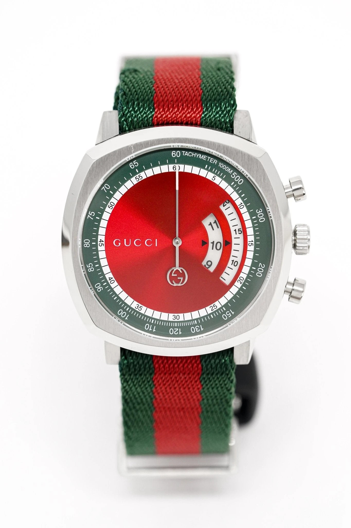 Gucci Grip Watch 40mm Red Green YA157304 3 Gucci Grip Watch 40mm Red Green YA157304