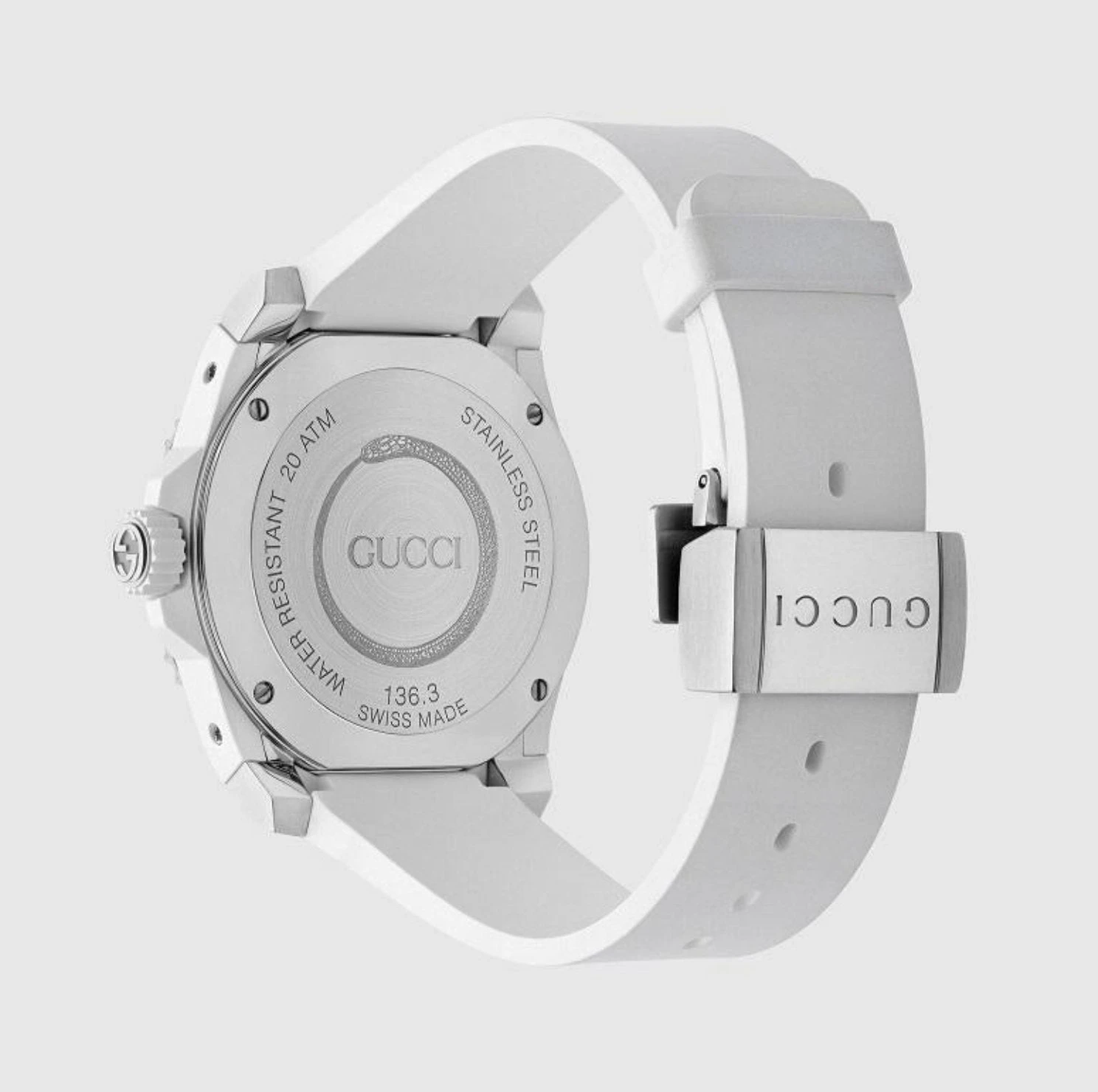Gucci Watch Dive 40mm Snake White YA136330 4 Gucci Watch Dive 40mm Snake White YA136330 - Image 2