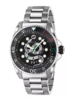 Gucci Watch Dive Men's 45mm Snake Silver YA136218