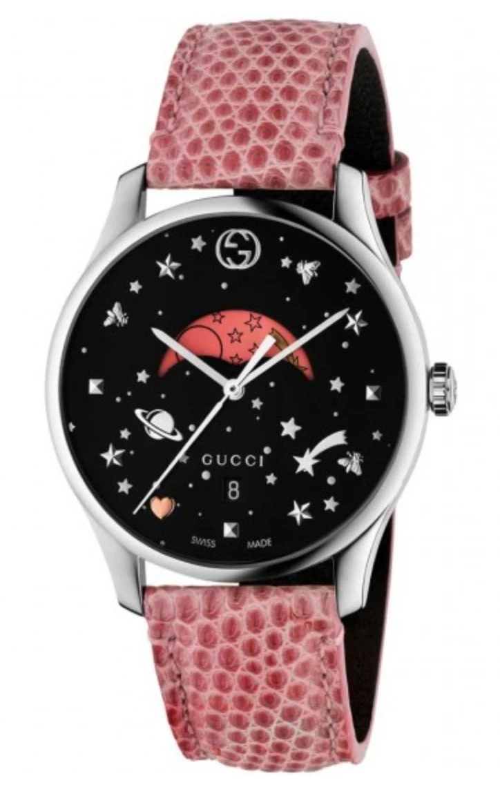 Gucci Watch G-Timeless Ladies 36mm Moon-Phase Pink YA1264046 3 Gucci Watch G-Timeless Ladies 36mm Moon-Phase Pink YA1264046