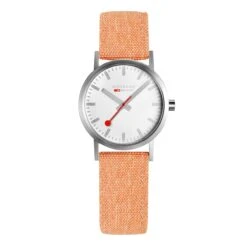 Mondaine Ladies Watch Classic White Orange A658.30323.17SBF