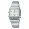 Casio Watch Vintage White Grey Dual Time Steel Flat Link AQ-800E-7A2DF -Clock More Than Watches image 05f4da02 d546 4719 9725 1a4baf164b8d