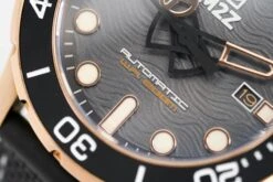 M2Z Men's Watch Diver 200 Black IP Rose Gold 200-008 -Clock More Than Watches m2z mens watch diver 200 black ip rose gold 200 008 328100