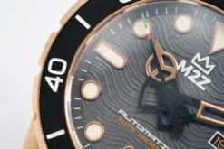 M2Z Men's Watch Diver 200 Black IP Rose Gold 200-008 -Clock More Than Watches m2z mens watch diver 200 black ip rose gold 200 008 977811