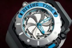 Mazzucato Automatic Reversible Watch Scuba Blue Grey -Clock More Than Watches mazzucato rim scuba blue grey 126603