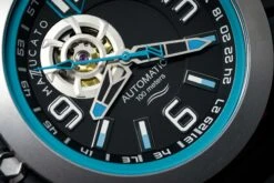 Mazzucato Automatic Reversible Watch Scuba Blue Grey -Clock More Than Watches mazzucato rim scuba blue grey 819563