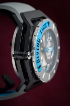 Mazzucato Automatic Reversible Watch Scuba Blue Grey -Clock More Than Watches mazzucato rim scuba blue grey 969959