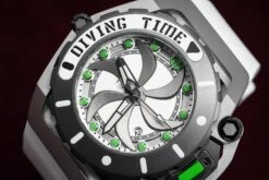 Mazzucato Automatic Reversible Watch Scuba White Green -Clock More Than Watches mazzucato rim scuba white green 638349