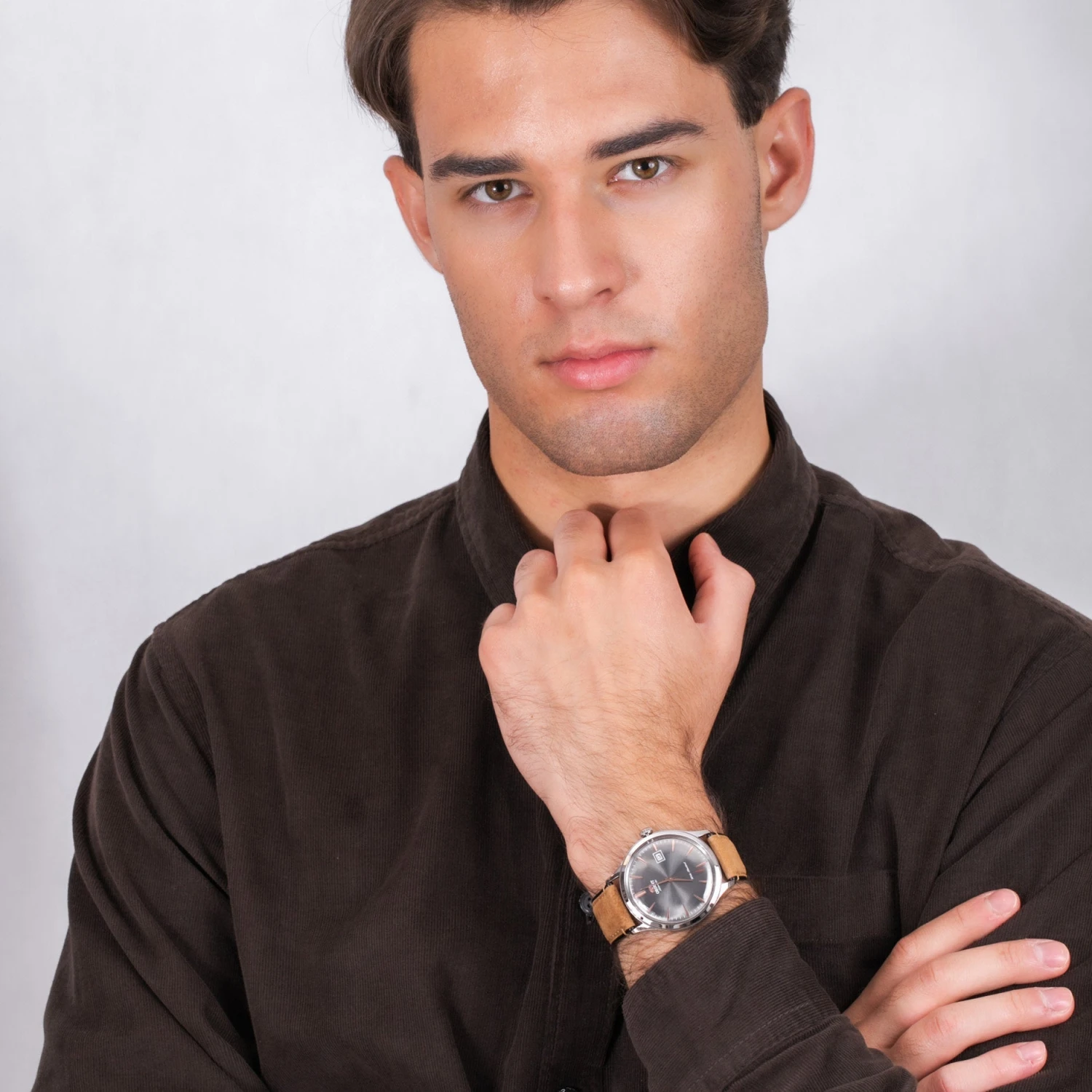 Orient Bambino Version 4 Men's Brown Watch TAC08003A0 7 Orient Bambino Version 4 Men's Brown Watch TAC08003A0 - Image 5