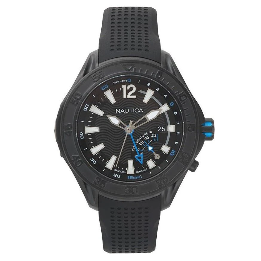 Nautica Men's Watch Breakwater Black NAPBRW002 3 Nautica Men's Watch Breakwater Black NAPBRW002
