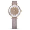 Swarovski Octea Nova Ladies Rose Gold-Tone Taupe Watch 5649999 -Clock More Than Watches octea nova watch swiss made leather strap beige rose gold tone finish swarovski 5649999 1