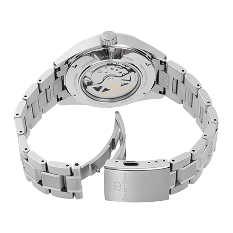 Orient Star Men's Skeleton Green Automatic Watch RE-AV0114E 6 Orient Star Men's Skeleton Green Automatic Watch RE-AV0114E - Image 4