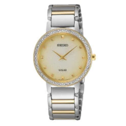 Seiko Caprice Solar Gold Ladies Watch SUP448P1