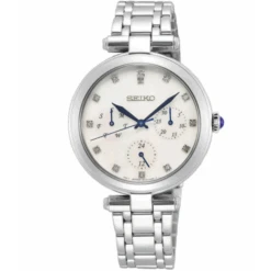 Seiko Caprice 12 Diamonds Classic White Ladies Watch SKY663P1