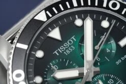 Tissot Chronograph Watch SEASTAR 1000 Green Mesh T1204171109100 -Clock More Than Watches tissot chronograph watch seastar 1000 green mesh t1204171109100 149203