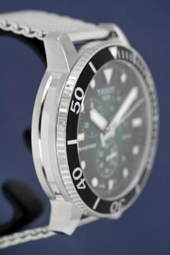 Tissot Chronograph Watch SEASTAR 1000 Green Mesh T1204171109100 -Clock More Than Watches tissot chronograph watch seastar 1000 green mesh t1204171109100 806103