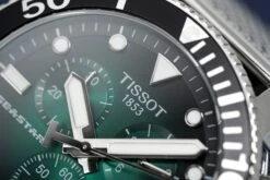Tissot Chronograph Watch SEASTAR 1000 Green Mesh T1204171109100 -Clock More Than Watches tissot chronograph watch seastar 1000 green mesh t1204171109100 806576