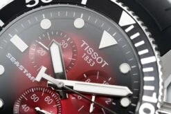 Tissot Chronograph Watch SEASTAR 1000 Red Rubber T1204171742100 -Clock More Than Watches tissot chronograph watch seastar 1000 red rubber t1204171742100 221176