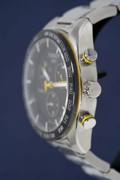 Tissot Men's Chronograph Watch PRS 516 Steel Yellow T1004171105100 -Clock More Than Watches tissot mens chronograph watch prs 516 steel yellow t1004171105100 871599