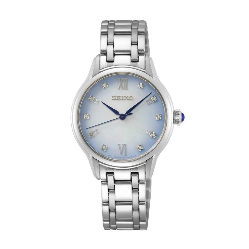 Seiko Classic 140th Anniversary Pale Blue Ladies Watch SRZ539P1 3 Seiko Classic 140th Anniversary Pale Blue Ladies Watch SRZ539P1