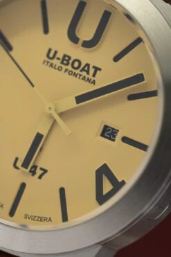 U-Boat Watch Classico U-47 Date Beige 8106 -Clock More Than Watches u boat classico u 47 date beige 200525