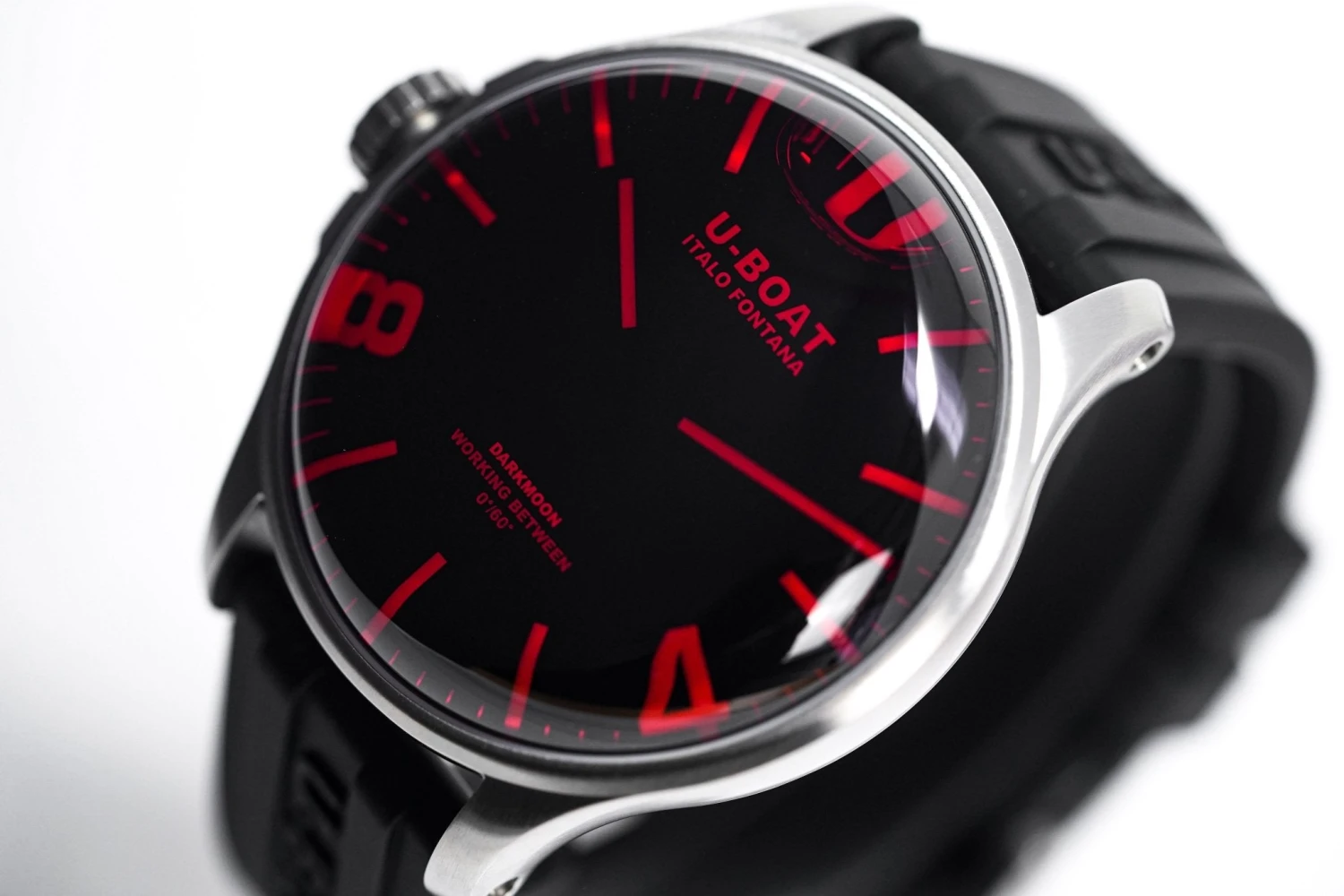 U-Boat Watch Darkmoon 44 Red Sapphire Steel 8465/B 5 U-Boat Watch Darkmoon 44 Red Sapphire Steel 8465/B - Image 3