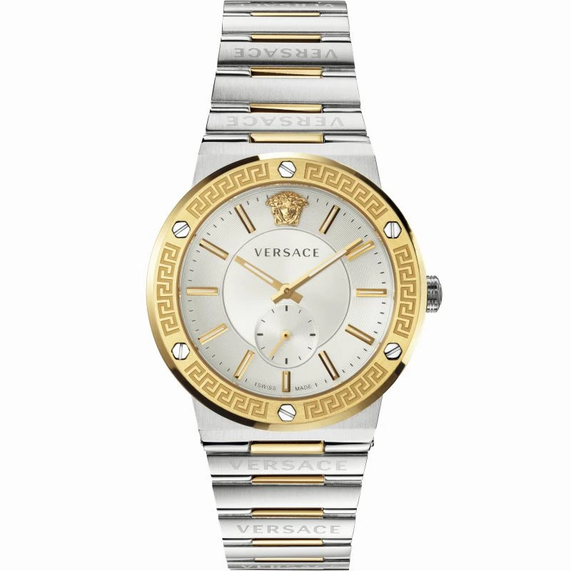 Versace Men's Watch Greca Logo Small Seconds Two-Tone VEVI00320 3 Versace Men's Watch Greca Logo Small Seconds Two-Tone VEVI00320
