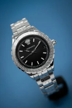 Versace Ladies Watch Hellenyium Black Bracelet V12020015 -Clock More Than Watches versace hellenyium black 789075