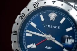 Versace Men's Watch Hellenyium GMT Blue Bracelet V11010015 -Clock More Than Watches versace hellenyium gmt blue 852858
